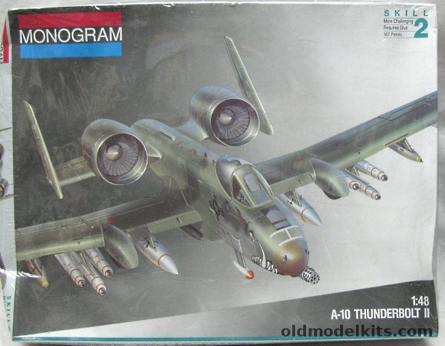 Monogram 1/48 Fairchild A-10A Thunderbolt II 'Warthog', 5505 plastic model kit